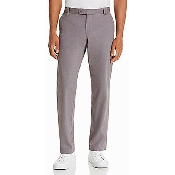 Designer Brand Mens Pants 36X30 Chinos Tailored Fit Stretch Gray Size 36 - Picture 1 of 2